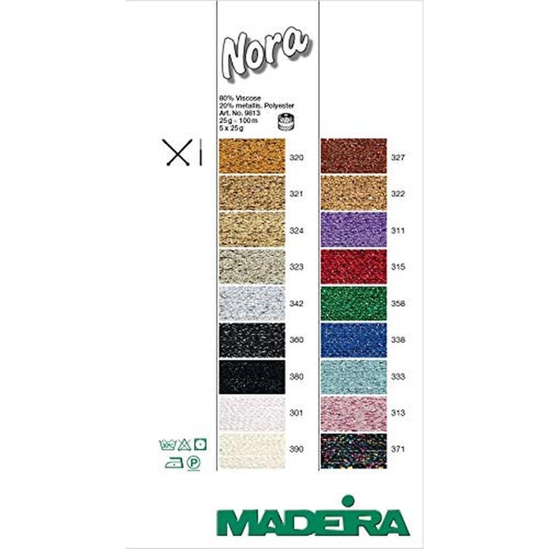Madeira M9813-323 Häkel-Strickgarn, Polyester, 323 Ecru, 100 m