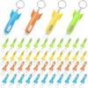 160 PCS Helicopter Mini Flashlight Keychain, Rocket LED Flashlight, Mini