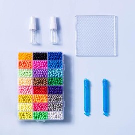 Artbox/Claypia Aqua Water Beads Set (Approx. 7,200 Beads) + 3-Piece Accessory Set / 아트박스클레이피아 아쿠아워터 비즈 세트 (약 7200 알) + 부자재3종세트
