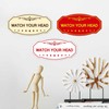 Signs ByLITA Victorian Watch Your Head Sign (Walnut) - Small