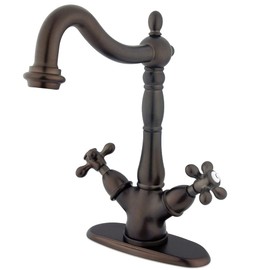 Kingston Brass KS1495AX Heritage Vessel Faucet, 6-1/2", Oil Rubbed Bronze