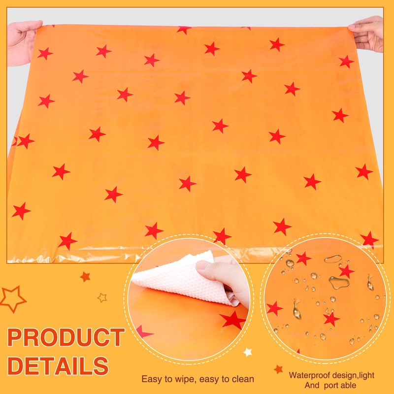 Wozoohyi 3 Pcs Anime Yellow Table Cover Set,108 x 54