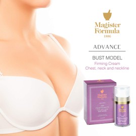 Neck, Chest and Neck Cream 50ml Firming Bust Model Lifting Effect Anti-Wrinkle and Anti-Ageing Bust Firm and Breast with Larger Volume, Moisturises and Nutrients, Magister Formula