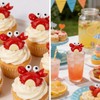 Goktvai 50pcs Mini Crab Figurines, Realistic Plastic Crab Decor Tiny