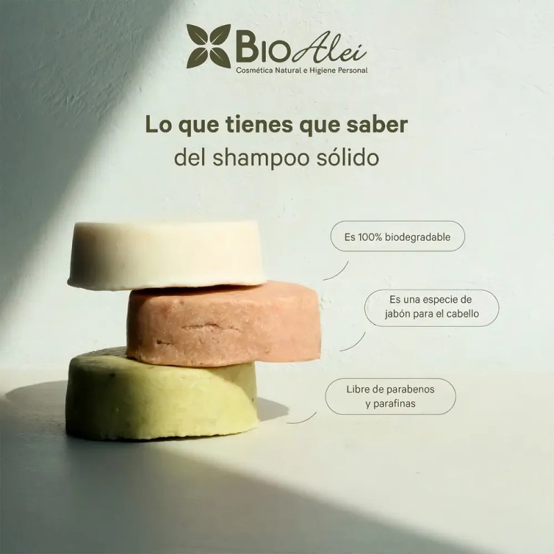 Shampoo Y Acondicionador Sólido 2en1 Almendras 100 G