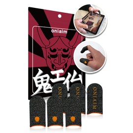 Demon Aim Finger Sack Game, Smartphone, Gaming, FPS, Sound Gaming, Wilderness Action, PUBG Apex CoD, High Sensitivity, Silver Fiber, Hand Sweat Protection, Demon Sack, 6 Pieces, Orange