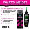 Muc-Off C3 Ceramic Dry Chain Lube 120ml + 3X Premium