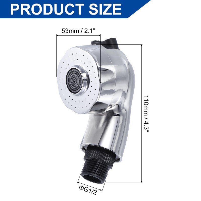 sourcing map 1 Pcs Shampoo Bowl Sprayer Head, Sink Faucet
