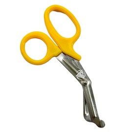 12 Count - EMT EMS Paramedic Nurse Trauma Shears 19.05cm (7.5") Heavy Duty Cutting Serrated Blade First Aid Scissors (Yellow)