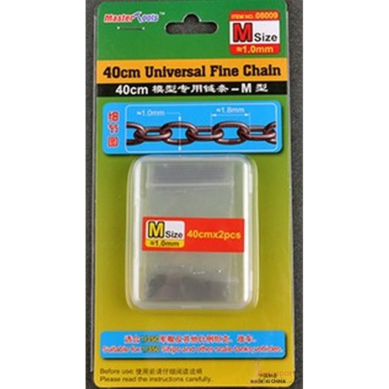 Trumpeter 08009 Chain 1.0 x 1.8 mm Length 40 cm