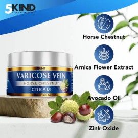 5kind - Crema Profesional Para Venas Varicosas, 6.76 Onzas L                                                                                          
