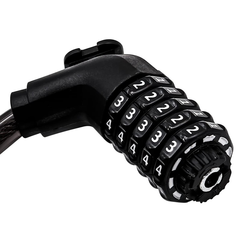 Pack of 2 NUZAMAS Bicycle Comnination Chain Lock with Holder,