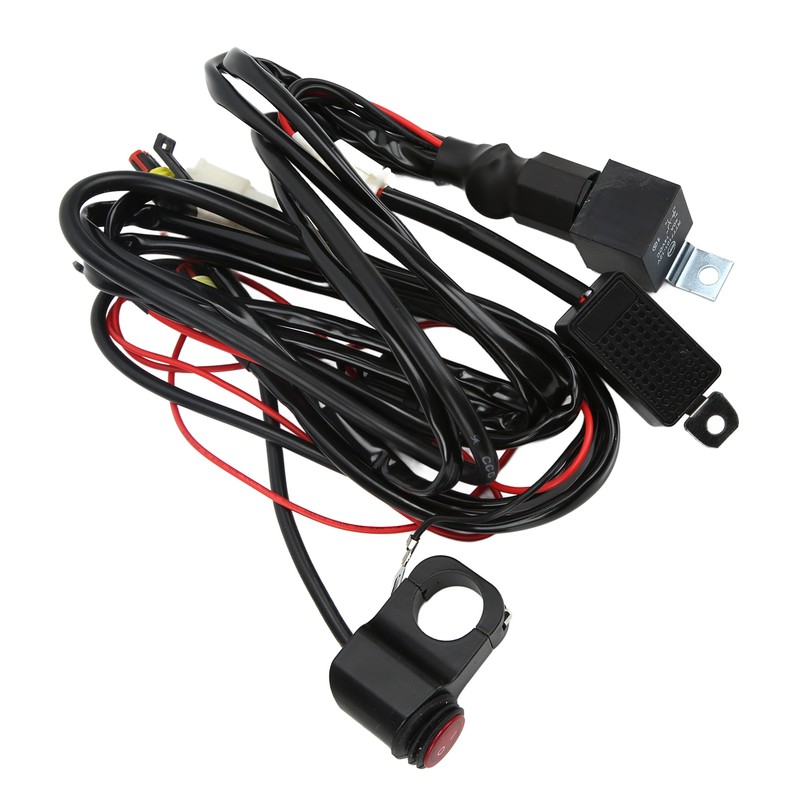 13ft LED Light Switch Wiring Harness 14AWG 1‑to‑2 with Relay