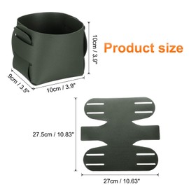 uxcell Valet Tray Organizer, PU Leather Desktop Storage Organizer Box Tray Entryway Table Bedside Nightstand Catchall Vanity Tray for Jewelry Key Coin Watch Wallet (Green)