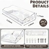 EIIXMSO Floating Shelves for Wall, Acrylic, Clear, 2 Count