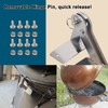 Ohoho Stainless Steel Lid Hinge for Weber Smokey Mountain Grills