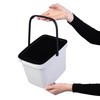 KADAX Waste Bin with Lid and Handle, Plastic Waste Bin,