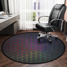 keepcute Gaming Chair Mat 47inch for Hardwood Floor Anti-Slip Office Chair Mat for Carpet Desk Chair Mat Computer Chair Mat Floor Protector for Office Gaming Room 4 ft