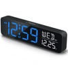 Peakeep Large Display Digital Alarm Clock for Bedrooms, Date Day