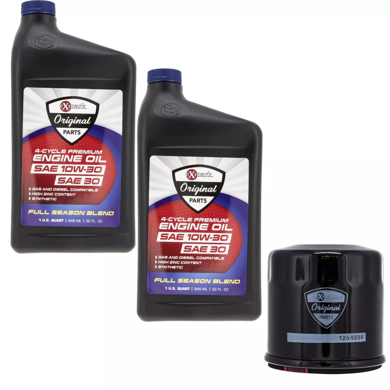 Exmark Engine Oil 2 Quarts and Filter Kit Quest Radius