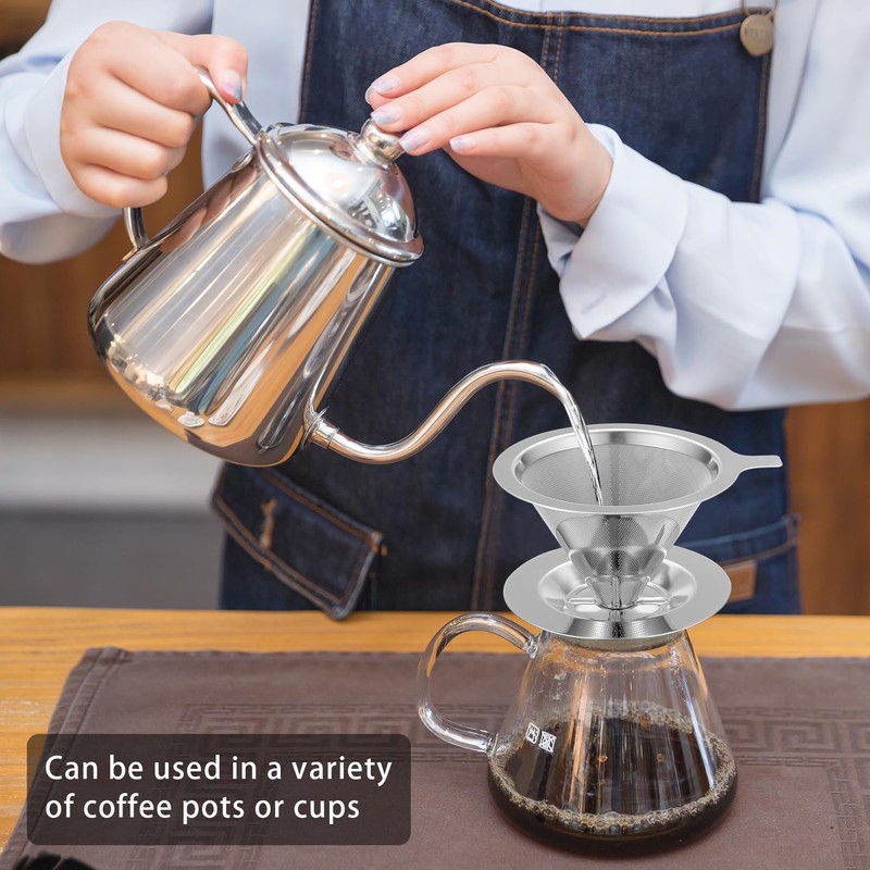 Coffee Filter, Reusable Coffee Filter, Stainless Steel Coffee Filter, Permanent