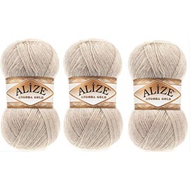 Alize Angora Gold Yarn 20% Wool 80% Acrylic Lot of 3skn 300 g 1805yds Thread Crochet Hand Knitting Turkish Yarn (152)