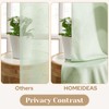 HOMEIDEAS Non See Through Privacy Sheer Curtains, Elegant Lightweight Semi