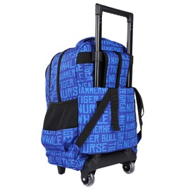 seastig Foldable Rolling Backpack 18 inch Double Handle Wheeled Backpack for Boys Girls Children Luggage Bag for Travel School Trip