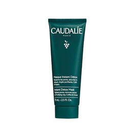 CAUDALIE Instant Detox Mascarilla de Arcilla Rosa, Limpia Poros - 75 mL | CAUDALIE Mascarilla Facial de Arcilla Rosa Instant Detox, Limpia Poros Abiertos y Reduce Grasa, Piel Mixta y Grasa, 75 mL