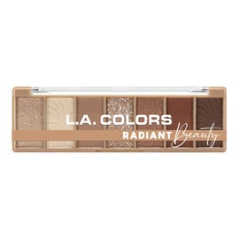 L.A. COLORS Alluring Beauty 7 Color Eyeshadow Palette, Radiant CES497