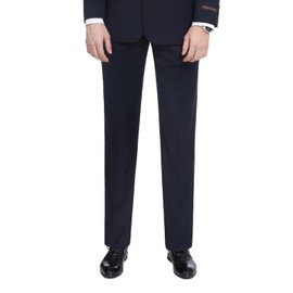 P&L Men's Classic Fit Suit Separates Dress Pants Flat Front Formal Trousers Navy