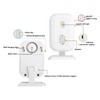 GREENCYCLE Wireless Motion Sensor Detector Alarm, Home Security Business Alert,