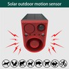 Comboss Solar Outdoor Motion Sensor Alarm, 129dB Dog Barking &