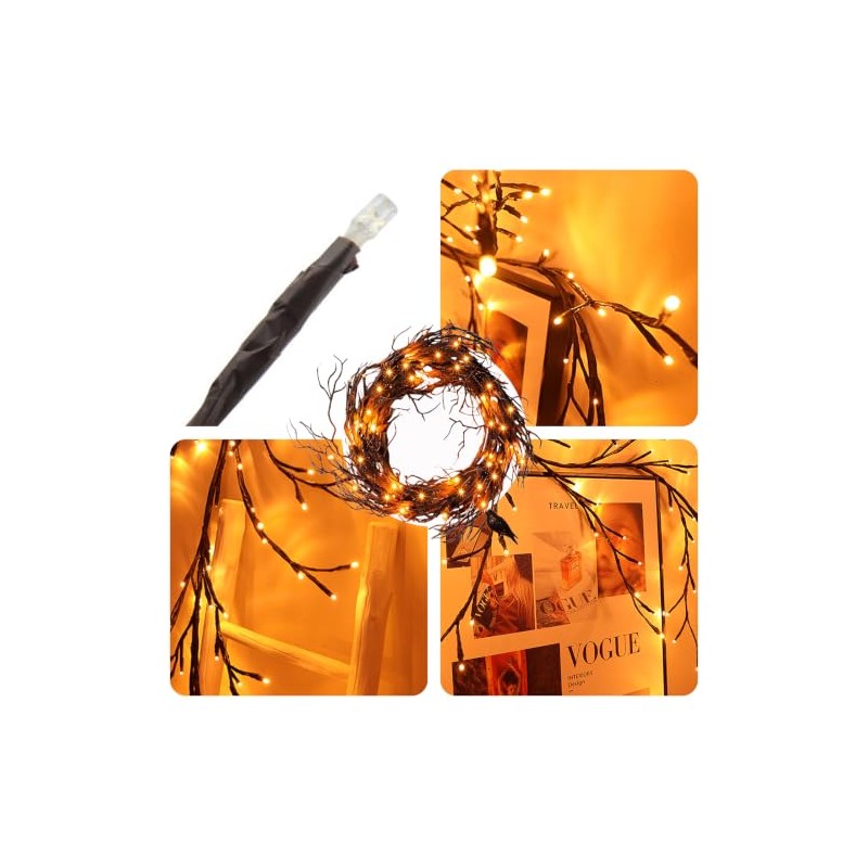 Guirnalda de Luces de Halloween, 6 pies 1.8M 45 LED
