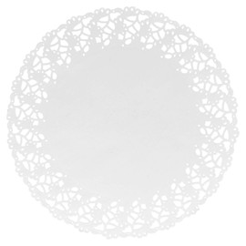 Garcia de Pou Round Doilies, Paper, White, 27 x 30 x 30 cm