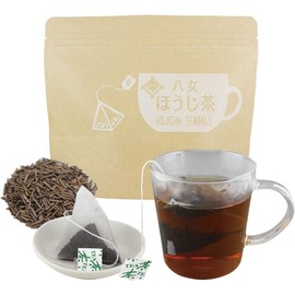 Hojicha Tea Bag for Yame Tea Cups with String Tea Pack, 0.1 oz (2.5 g) x 25 Bags, Iwasakien Seisha, Kyushu, Fukuoka, 100% Yame Tea, High Heat Roasting, Stemed Tea, Roasted Tea