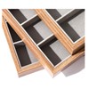 Lurockie Walnut Wood Glasses Storage Box Eyeglass Sunglasses Box Storage