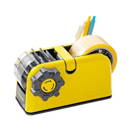 [TENDO°] Multi-Section Tape Dispenser ZO-508: Innovative Cutter for Custom Tape Width (Yellow)