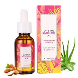 Cyperus Rotundus Oil for Hair Removal, 60ml – Helps Slow Hair Regrowth, Moisturizing & Soothing, for Women & Men, All Skin Types