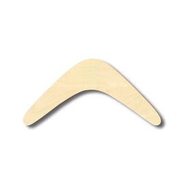 Unfinished Wood Boomerang Wood Shape Craft up to 46" DIY 6" / 1/8"