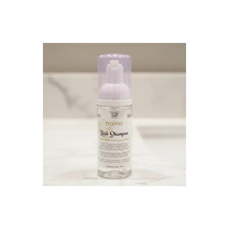 Lash Shampoo Neutro Limpieza Pestañas 50ml Brocha Pizeta