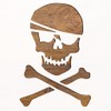 Pirate Skull & Crossbones Large Stencil for Painting, Reusable 19"