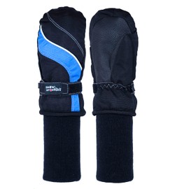 SnowStoppers Kid's Waterproof Ski & Snowboard Winter Mittens (Small / 1-3 Years, Blue)