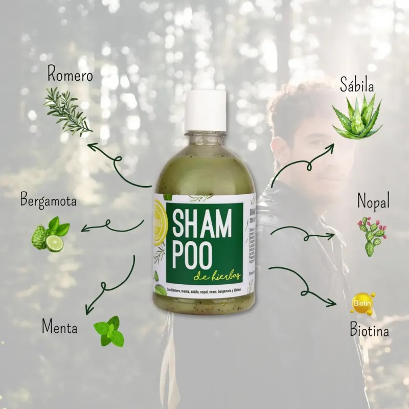 Kokos Organic, Shampoo De Hierbas Natural, Caída De Cabello