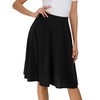 Afibi Women's High Waisted A Line PLeated Midi Skirt Button