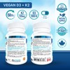 Vegan Vitamin D3 1000 IU + Vitamin K2 MK-7 Form
