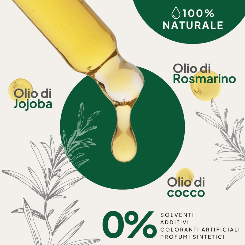 Idealine Rosmarinöl für die Augenbrauen, 120 ml, 100 % biologisch