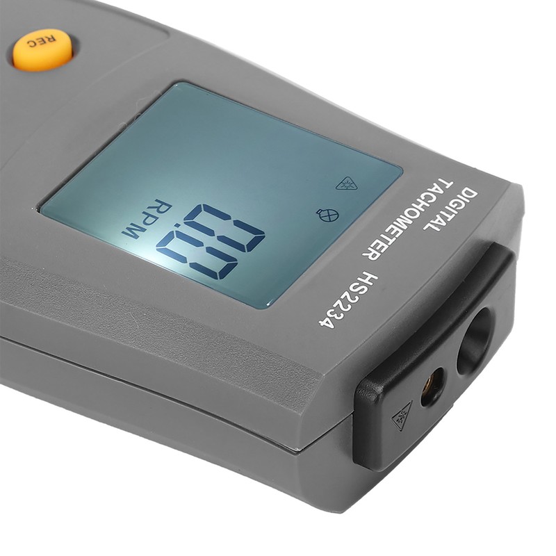HS2234 Tachometer Non Contact Digital Display Speedometer Digital TachometersBlack