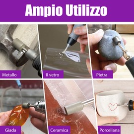 12-Piece Diamond Cutter Set Compatible with Dremel, Grit 116