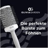 Olivia Garden - Expert Blowout Shine Hairbrush, White and Grey,